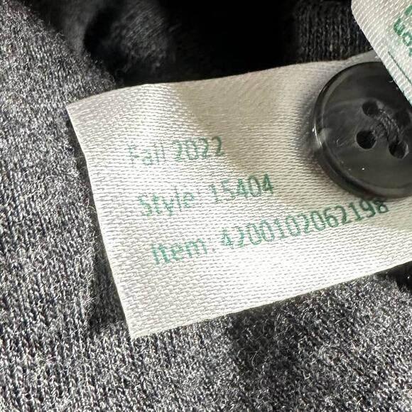 Marine Layer NWT Double Knit Henley in Faded Black Gray White Men's Size XL - Picture 7 of 10